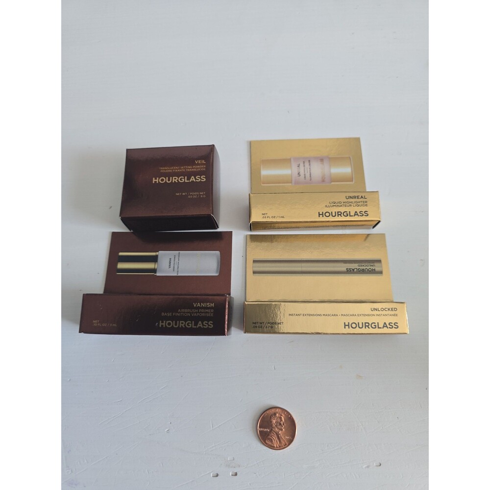 Hourglass Mini Makeup Product Bundle - Veil, Vanish, Unreal, Unlocked NEW